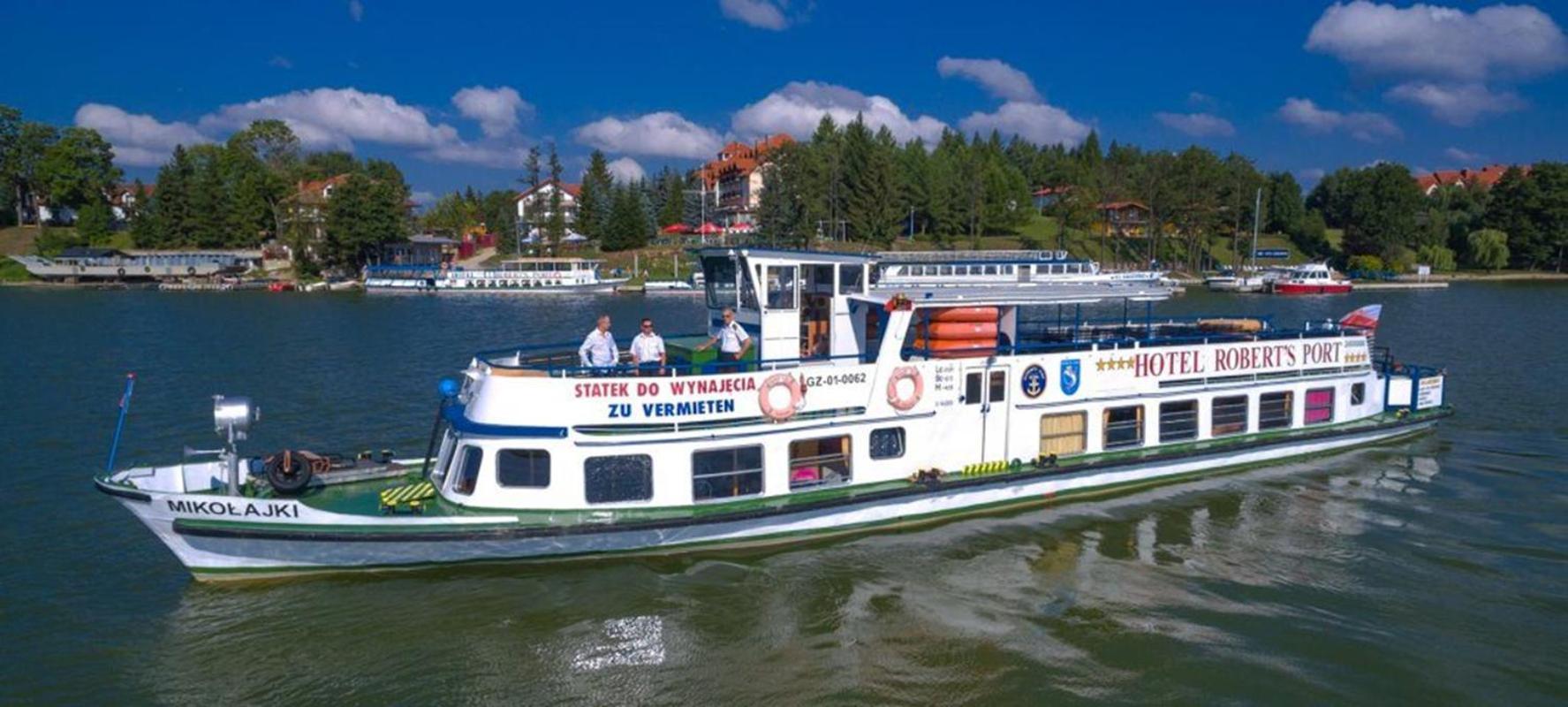 Domek Na Wodzie - Houseboat -Sauna, Taras Na Dachu, Dwie Sypialnie Mikołajki Екстериор снимка
