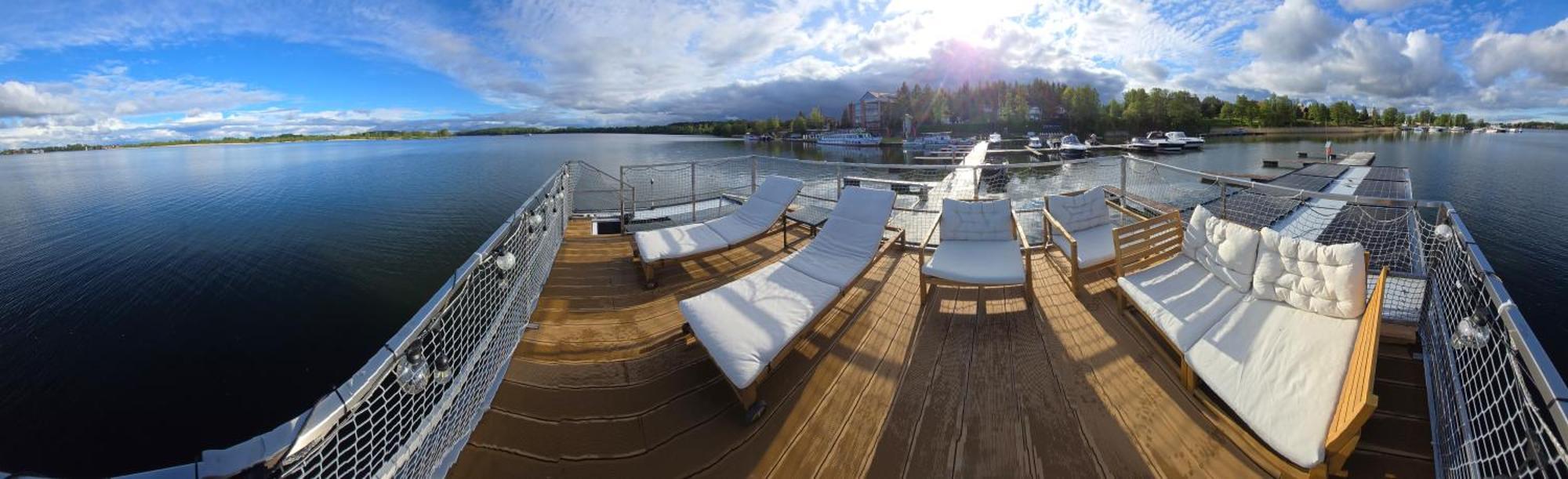 Domek Na Wodzie - Houseboat -Sauna, Taras Na Dachu, Dwie Sypialnie Mikołajki Екстериор снимка