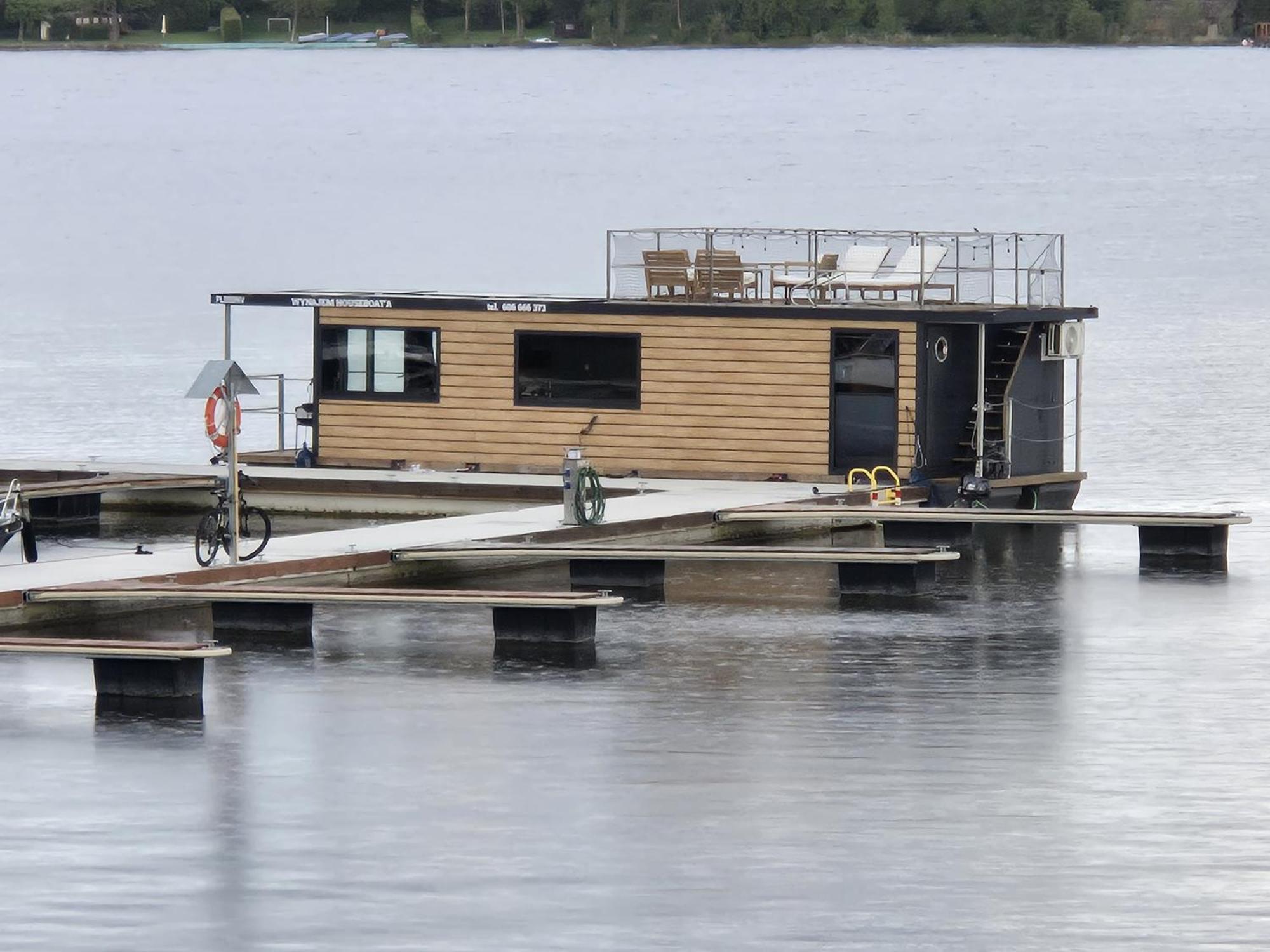 Domek Na Wodzie - Houseboat -Sauna, Taras Na Dachu, Dwie Sypialnie Mikołajki Екстериор снимка