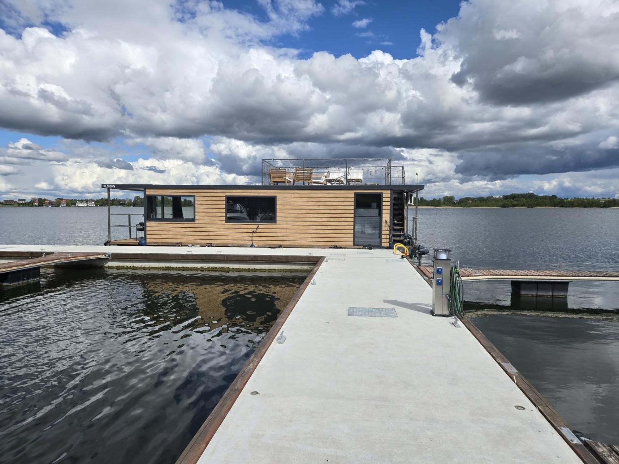 Domek Na Wodzie - Houseboat -Sauna, Taras Na Dachu, Dwie Sypialnie Mikołajki Екстериор снимка
